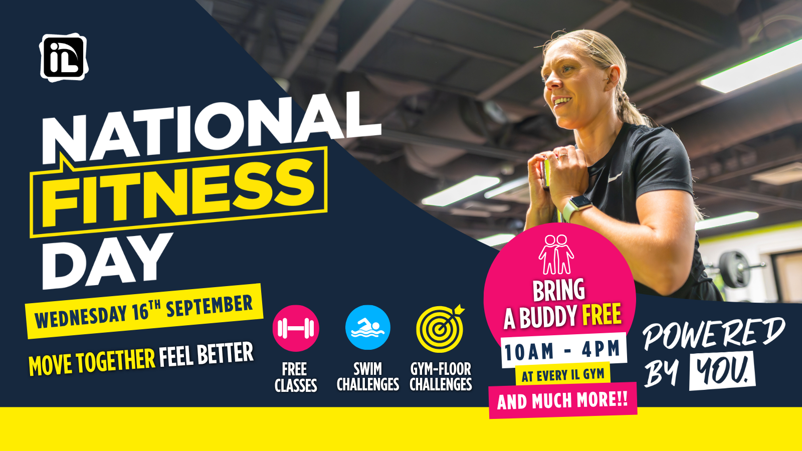 National Fitness Day at Inverclyde Leisure - Wednesday 16 September 2026